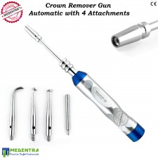 Professional Dentist Crown Remover Automatic Gun Bridge Removal 4 Attachments CE