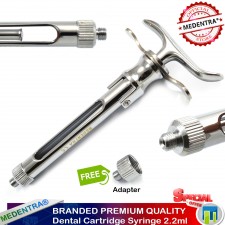 Dental Aspirant Syringe 2.2ml Lab Anesthetics Anesthesia Anesthesia Syringes New