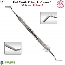 Dental Flat Plastic Filling Spatula Restorative Scaler Amalgam Instrument 2.5mm