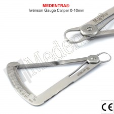SPRING WAX CALIPERS CROWN GAUGE MEASURING 1-10 MM JEWELLERS Ortho Dental Lab Vet