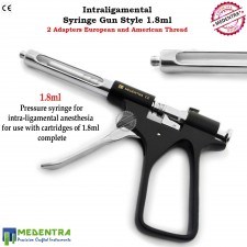 MEDENTRA Gun Style Dental Intraligamental Anesthesia And Syringe 1.8 ml