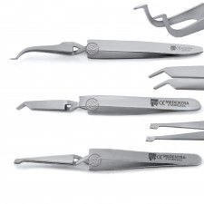 Tweezers for Placing Holding Dental Buccal Tubes Brackets Placer Orthodontic X3