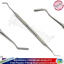 X1 Dental Flat Plastic Spatula Scaler 2.9mm Composite Amalgam Filling Instrument