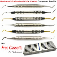 Dental Filling Restorations Composite Instruments Scalers Spatula + Cassette