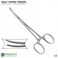 Kelly Haemostatic Forceps 14 cm Curved Hemostat Dental Surgical