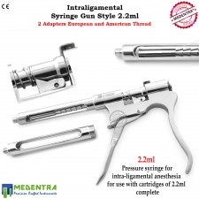 Intraligamental Syringe 2.2 ML Gun Style Anesthesia Syringes Anesthetic Dental