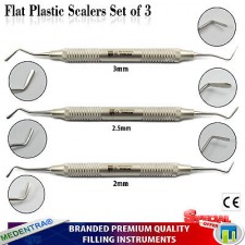 Composite Flat Plastic Filling Tools Dental Spatulas Foot-Ball Burnisher 4PCS CE